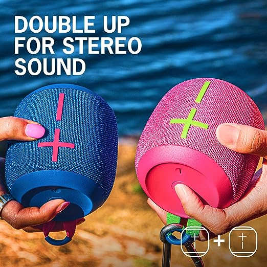 Ultimate Ears WONDERBOOM 3, Small Portable Wireless Bluetooth Speaker, Big Bass 360-Degree Sound for Outdoors, Waterproof, Dustproof IP67, Floatable, 40 m Range - Black Ultimate Ears WONDERBOOM 3, Small Portable Wireless Bluetooth Speaker, Big Bass 360-Degree Sound for Outdoors, Waterproof, Dustproof IP67, Floatable, 40 m Range - Black